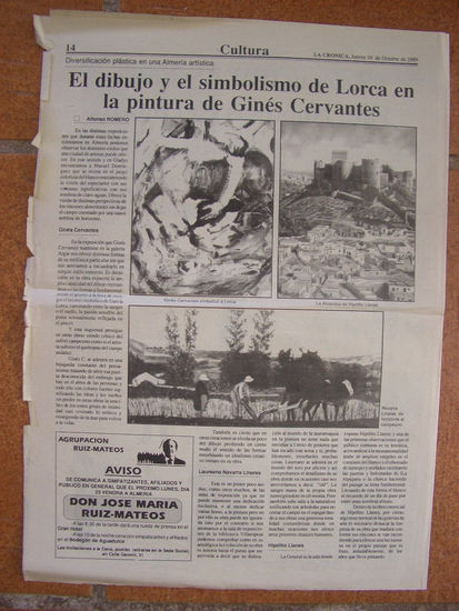 PRENSA ALMERIA. hOMENAJE A lORCA. 