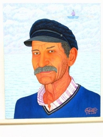 Hombre  de  Mar Oil Canvas Portrait