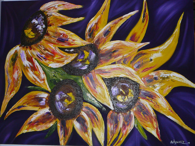 girasoles rotos Oil Canvas Landscaping