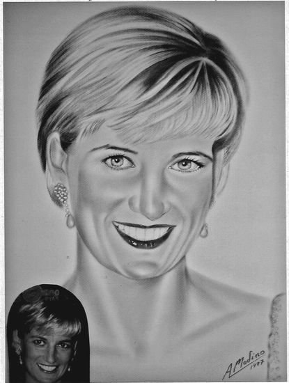 Diana Oil Paper Portrait