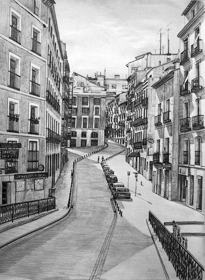 Calle de Madrid Graphite Paper Landscaping