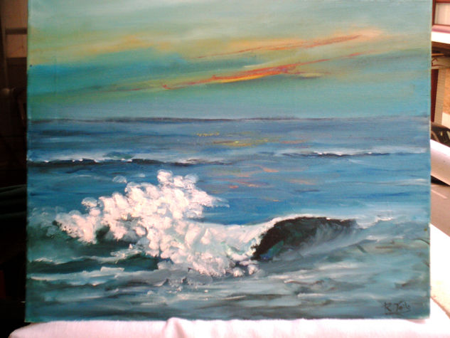 Ola en el mar 