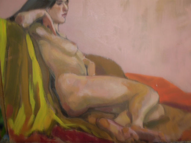 Odalisca Oil Panel Nude Paintings