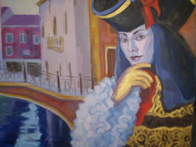 Venecia Óleo Lienzo Figura