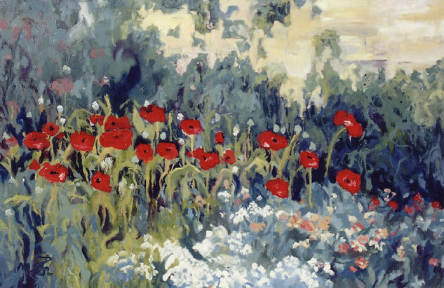 amapolas tristes Oil Canvas Landscaping