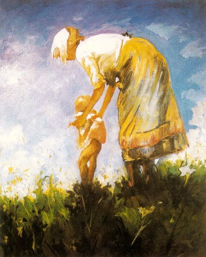 Mujer con niño 