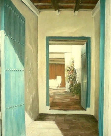 ENTRADA AL PATIO Oil Canvas Others