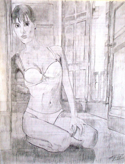 Mujer en lencería 2 Pencil