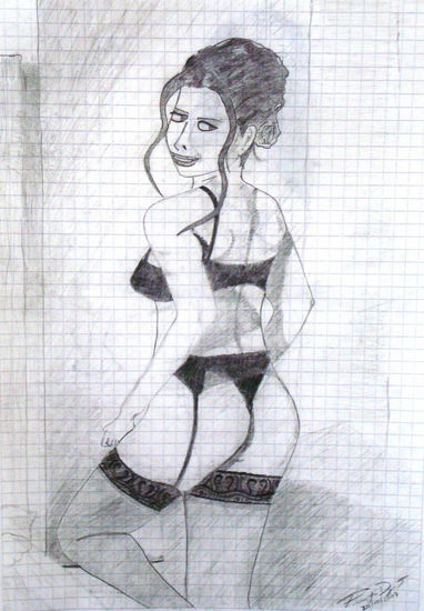 Mujer en lencería 3 Pencil