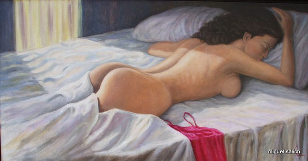 Buen dia Oil Canvas Nude Paintings