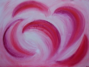 Sobre nubes rosas Acrylic Canvas