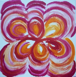 "Mandala de Flores" Acrylic Canvas