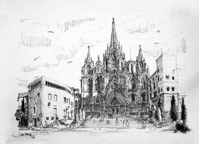 Catedral de Barcelona Graphite