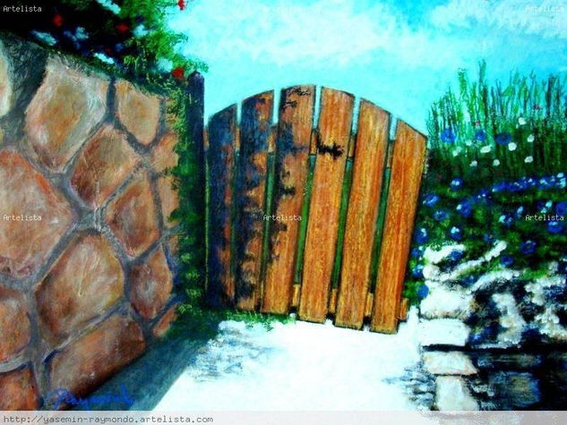 La Puerta a Mi Jardin Acrylic Canvas Landscaping