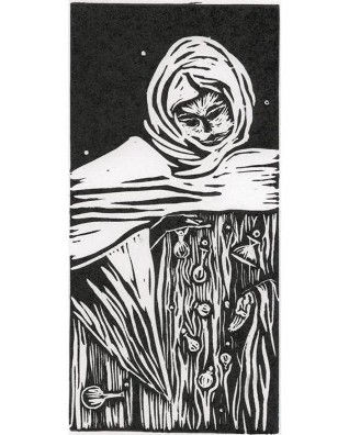 Alquimista Linocut