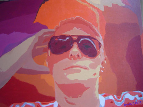 Autoretrato en rojo