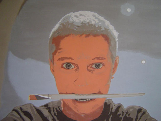 Autoretrato con pincel