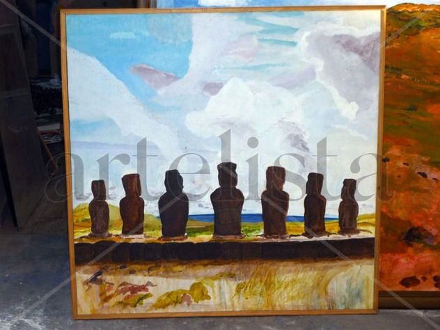 Moais Ahu Akivi de Rapa Nui, Jose Leon Chile