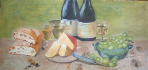 Banquete Oil Canvas Still Life Paintings