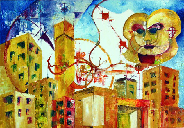 Articulando Ciudad Oil Canvas Others