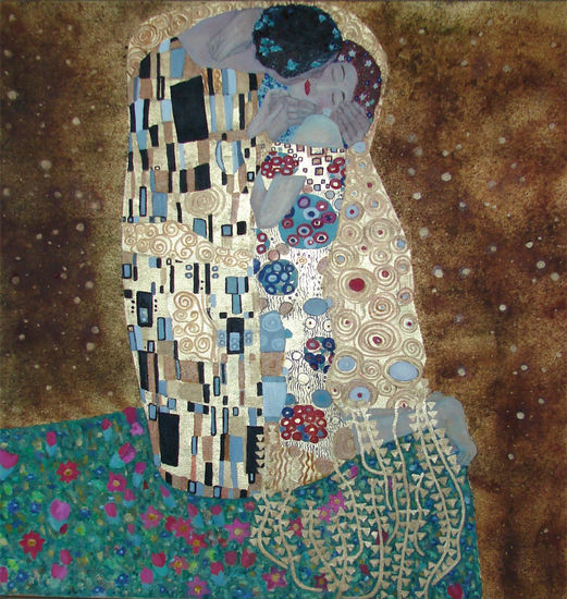 Versión de  "El beso de Klimt" 