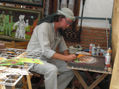 PINTANDO ABANICOS EN ALFARNATE
