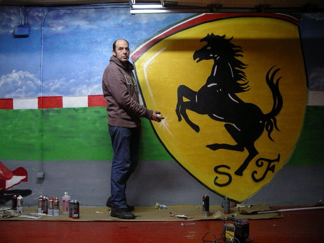 graffit  escudo  ferrari 