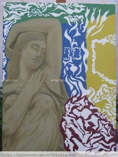 La Chica Acrylic Canvas Figure Painting