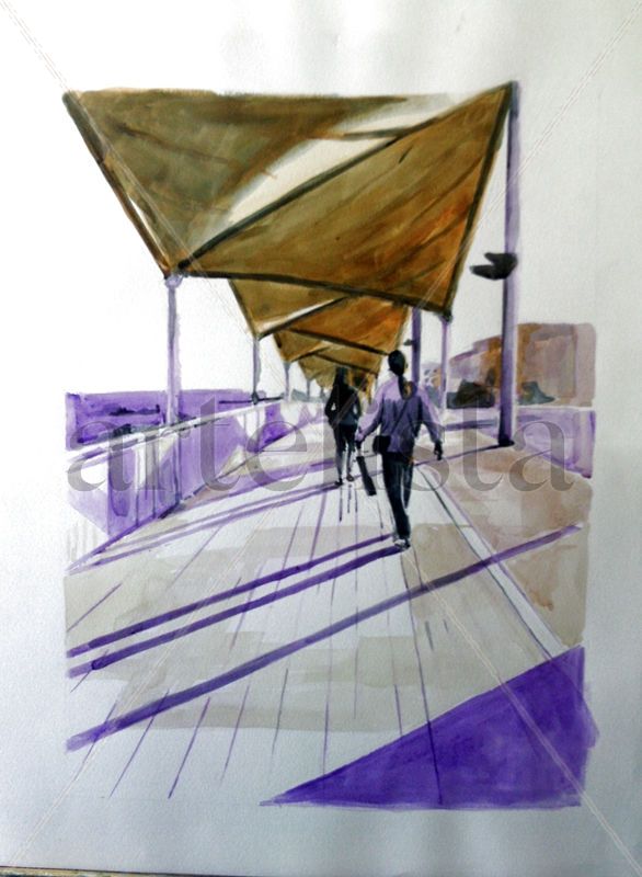 sombras por el puente