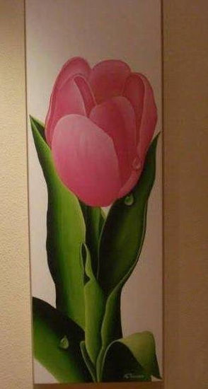 tulipan Oil Canvas Floral Painting