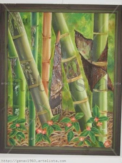 Bosques de guadua Oil Canvas Landscaping