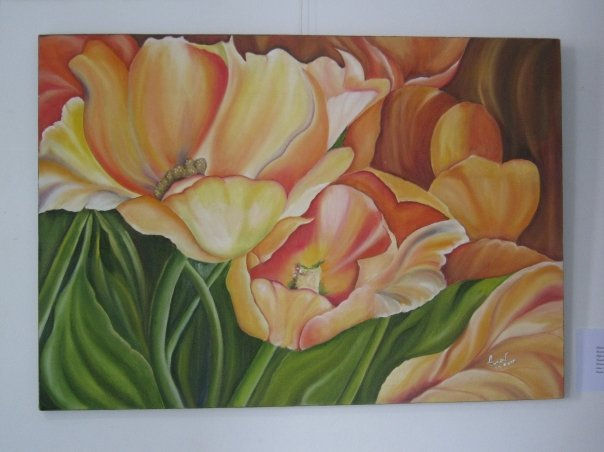 Sensibilidad Oil Canvas Floral Painting