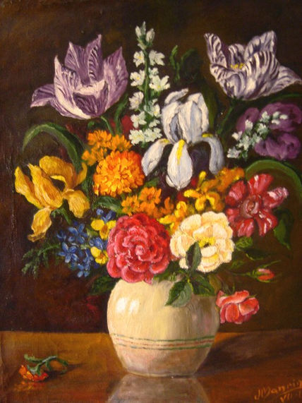 Jarra con flores