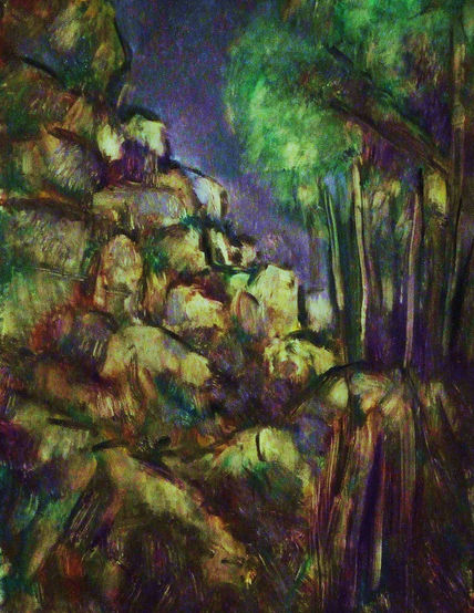Rocks in wood