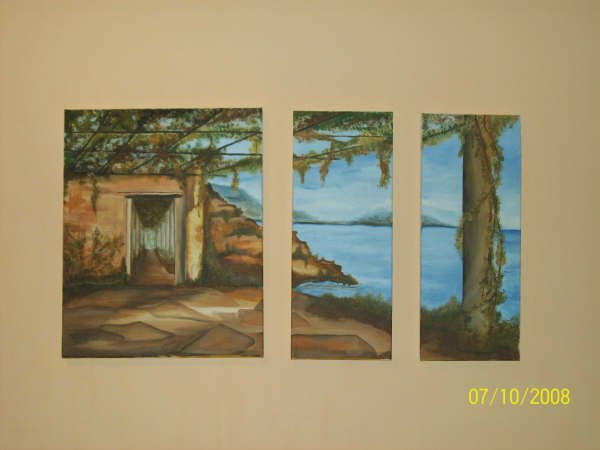 Galeria para mi madre Acrylic Canvas Landscaping