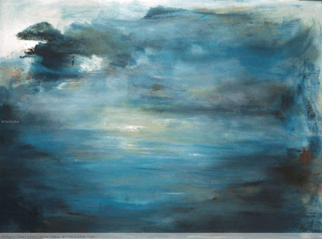 El mar tras el cristal Oil Canvas Landscaping