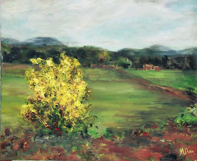 Arbusto amarillo Oil Canvas Landscaping