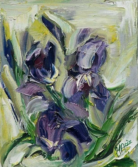 Lilas Oil Canvas Floral Painting