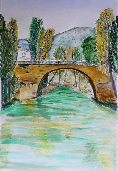 Puente de Trillo III Acrylic Paper Landscaping