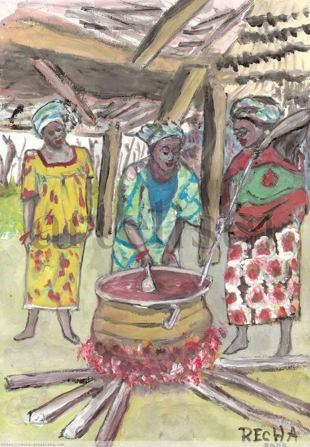 AFRICANAS COCINANDO