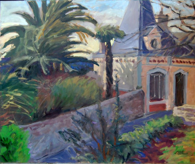 casa con palmera