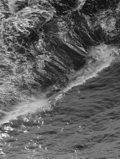 Olas Naturaleza Blanco y Negro (Digital)