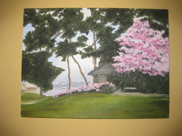 Villa Oil Canvas Landscaping