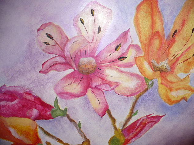 PRIMAVERA Acrylic Canvas Floral Painting