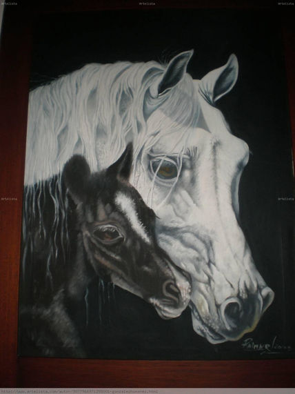 Yegua y su cria