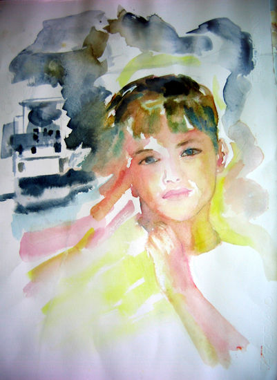 Sueños Infantiles Oil Canvas Portrait