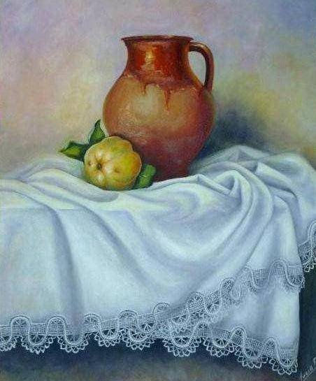 Membrillo Oil Canvas Still Life Paintings