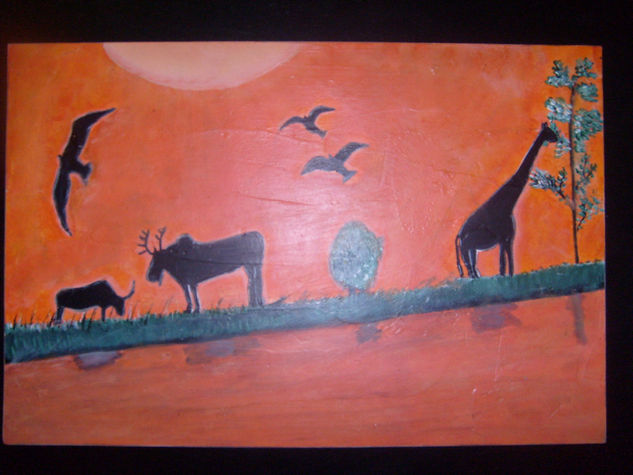 paisaje Acrylic Others Animals