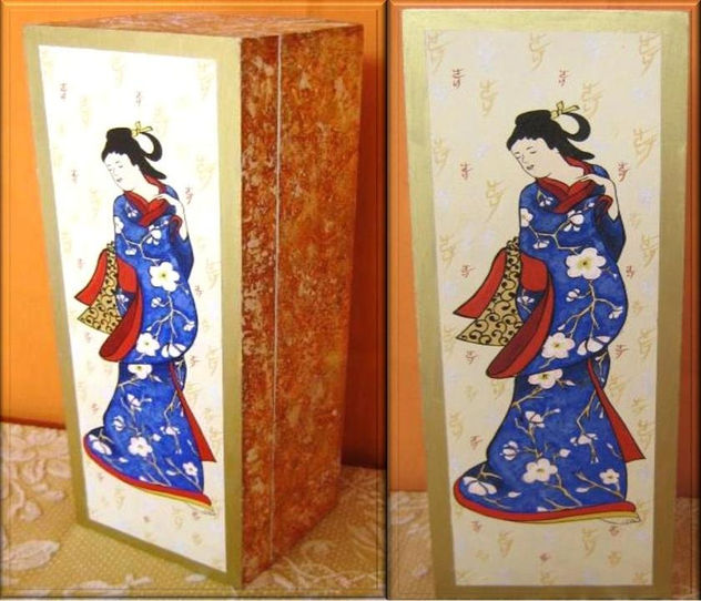 Caixa de vinho japonesa R$40,00