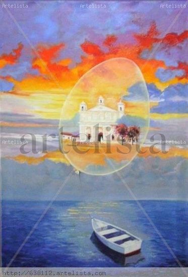 LA BARCA Oil Canvas Marine Painting